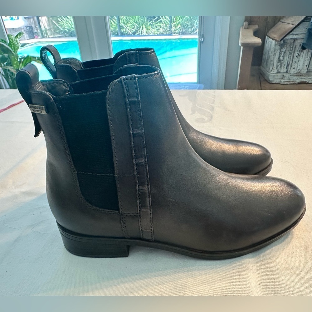 Rockport TruTech Brown Leather Ankle Boots Booties NWOT Size 5 1/2 - Picture 4 of 11